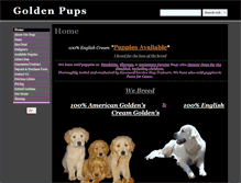 Tablet Screenshot of goldenpupskennel.com